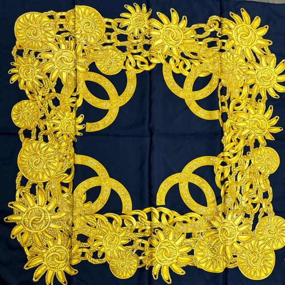 Chanel 100% Silk Scarf - Picture 1 of 3
